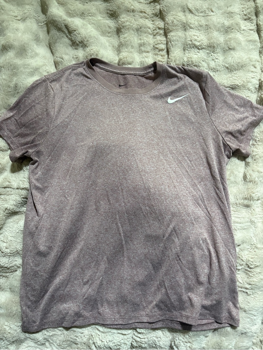 Nike Women's Heather Mauve Short Sleeve Dri-FIT Tee